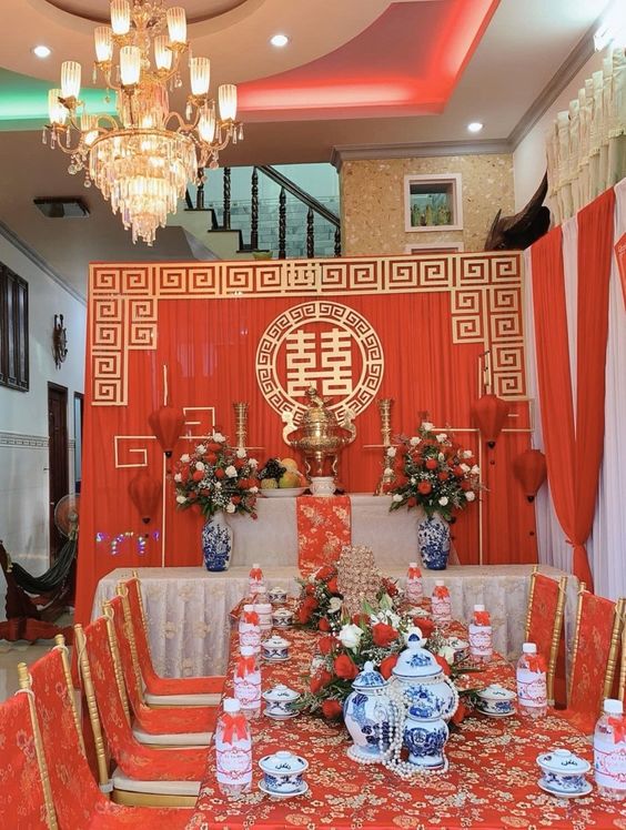 Gợi ý 6 cách trang trí bàn gia tiên đám cưới đơn giản và sang trọng