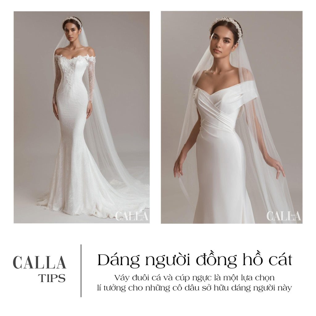 váy cưới đuôi cá 